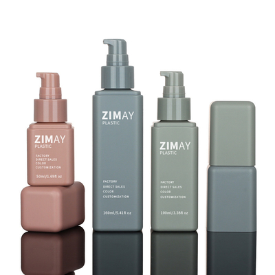 Χονδρικό 50ml 100ml 150ml πάγωσε τα τετραγωνικά μπουκάλια ψεκασμού κρέμας πετρελαίου επιδερμίδων τρίχας λοσιόν ορθογωνίων