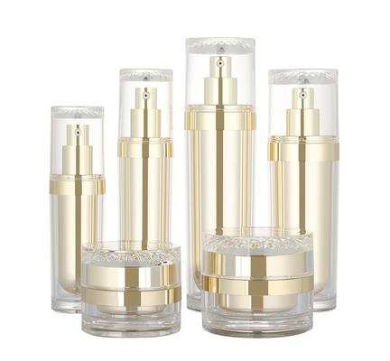 30ml 50ml 100ml 120ml τα πλαστικά ακρυλικά εμπορευματοκιβώτια κρέμας πολυτέλειας μπουκαλιών 50g λοσιόν ομορφιάς makeup καλλυντικά skincare θέτουν
