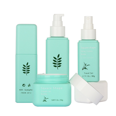 Elegant Green Cosmetic Σετ Συσκευασίας 50g 80g 100ml 160ml Simple Style
