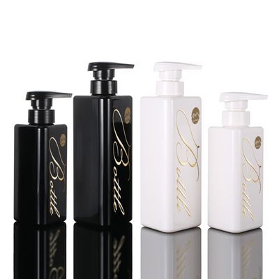 Χονδρικά 100ml 200ml 300ml τριγώνων μορφής ανακύκλωσης πλαστικά της Pet λοσιόν μπουκάλια σαμπουάν αντλιών 500ml εμπορευματοκιβωτίων μαύρα χωρίς αέρα