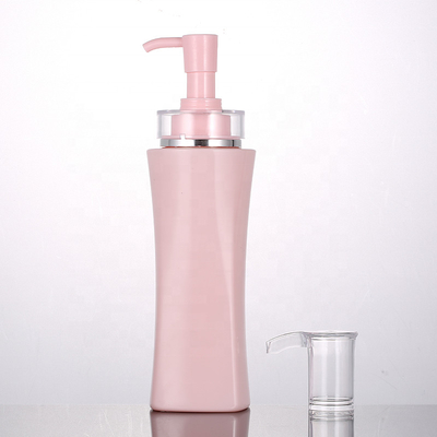 Χονδρικό 350ml 500ml πολυτέλειας ρόδινο τετραγωνικό χωρίς αέρα επαναληπτικής χρήσεως ντους εμπορευματοκιβώτιο λοσιόν σώματος μπουκαλιών αντλιών πηκτωμάτων κενό