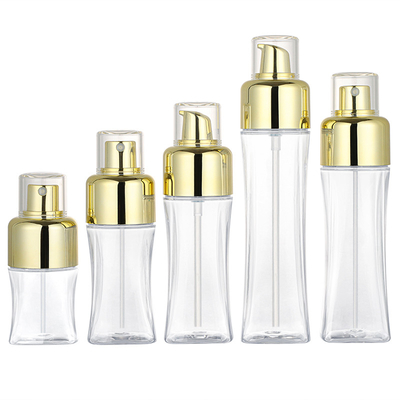 50ml 150ml πλαστικός καλλυντικός ψεκασμού μπουκαλιών χρυσός ψεκαστήρας αντλιών υδρονέφωσης Τύπου λεπτός
