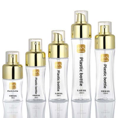 Λεπτός ψεκασμός Skincare υδρονέφωσης που συσκευάζει το πλαστικό λοσιόν γύρω από τα κενά μπουκάλια αντλιών 50ml