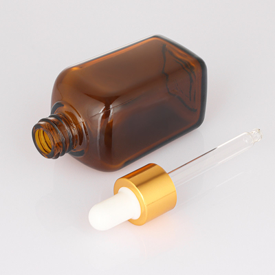 50ml Dropper κενό ορών μπουκάλι ορών γυαλιού λογότυπων συνήθειας πετρελαίου τρίχας εμπορευματοκιβωτίων καλλυντικό