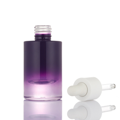 Νέο dropper εμπορευματοκιβωτίων ορών αντλιών 30ml ombre σχεδίου μικρό πορφυρό άσπρο κενό μπουκάλι