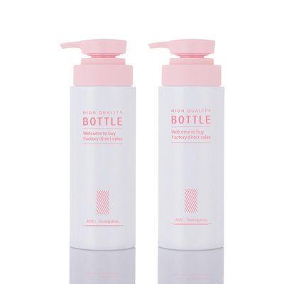 500ml Μπουκάλι λοσιόν καλλυντικών PET Plastics White Jelly Matte Προσαρμοσμένη ιδιωτική ετικέτα
