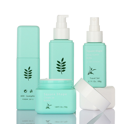 Elegant Green Cosmetic Σετ Συσκευασίας 50g 80g 100ml 160ml Simple Style
