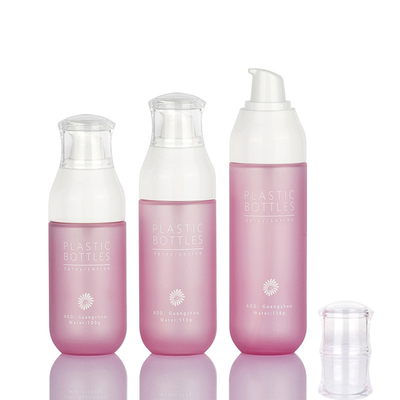 Luxury Pink Skincare Cosmetic Packaging Σετ Κρέμα Προσώπου Μπουκάλια Λοσιόν 138ml