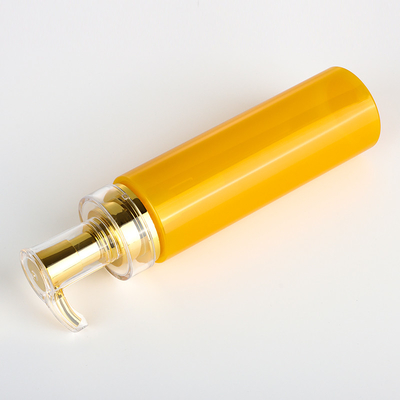 Custom Plastic Pet Body Lotion Μπουκάλι Σαμπουάν Αφρόλουτρο με Gold Pump 350ml