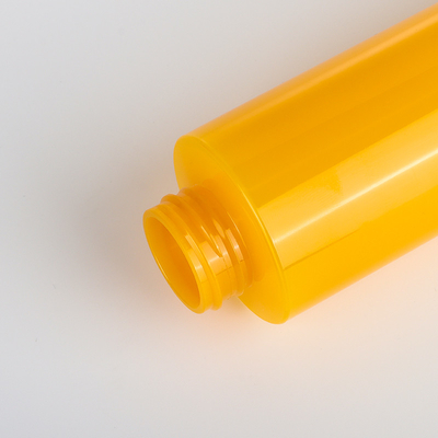 Custom Plastic Pet Body Lotion Μπουκάλι Σαμπουάν Αφρόλουτρο με Gold Pump 350ml