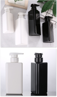Χονδρικά 100ml 200ml 300ml τριγώνων μορφής ανακύκλωσης πλαστικά της Pet λοσιόν μπουκάλια σαμπουάν αντλιών 500ml εμπορευματοκιβωτίων μαύρα χωρίς αέρα