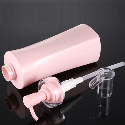 Χονδρικό 350ml 500ml πολυτέλειας ρόδινο τετραγωνικό χωρίς αέρα επαναληπτικής χρήσεως ντους εμπορευματοκιβώτιο λοσιόν σώματος μπουκαλιών αντλιών πηκτωμάτων κενό