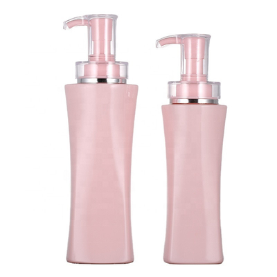 Χονδρικό 350ml 500ml πολυτέλειας ρόδινο τετραγωνικό χωρίς αέρα επαναληπτικής χρήσεως ντους εμπορευματοκιβώτιο λοσιόν σώματος μπουκαλιών αντλιών πηκτωμάτων κενό