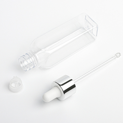 2 oz καλλυντικό Dropper υλικό 30mm μπουκαλιών πλάτος της PET για το προϊόν φροντίδας δέρματος