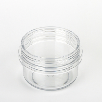 50ml κενά πλαστικά βάζα με τα καπάκια, διαφανή πλαστικά εμπορευματοκιβώτια ομορφιάς