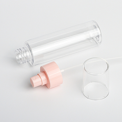 Ρόδινο μπουκάλι 100ml 200ml ψεκασμού της Pet με το στόμα 48mm 24mm διάμετρος κομψή