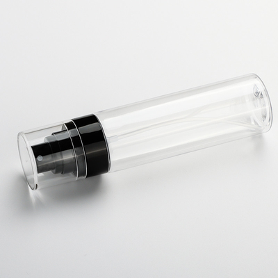 100ml κενό σαφές πλαστικό μπουκάλι ψεκασμού, κυλινδρικό μπουκάλι ψεκασμού για τα καλλυντικά