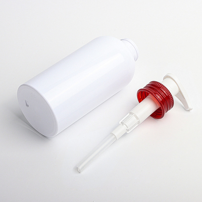 350ml 500ml άσπρα κόκκινα αντλιών κενά σαμπουάν σώματος μπουκάλια λοσιόν εμπορευματοκιβωτίων πλυσίματος πλαστικά στρογγυλά
