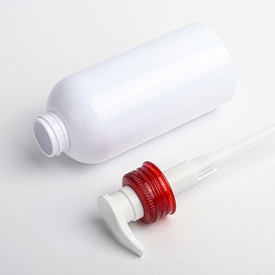350ml 500ml άσπρα κόκκινα αντλιών κενά σαμπουάν σώματος μπουκάλια λοσιόν εμπορευματοκιβωτίων πλυσίματος πλαστικά στρογγυλά